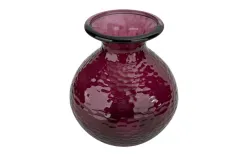 San Miguel Wazon szklany 33 cm bordowy Paradise recykling New