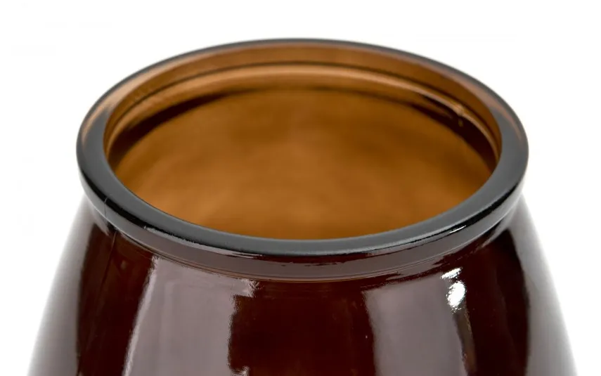 San Miguel Wazon szklany 23 cm brązowy recykling Online