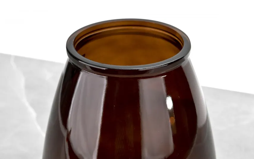 San Miguel Wazon szklany 23 cm brązowy recykling Online