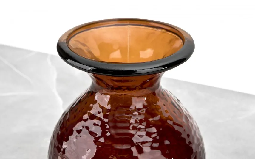 San Miguel Wazon szklany 24,5 cm brązowy 4828 Paradise recykling Online