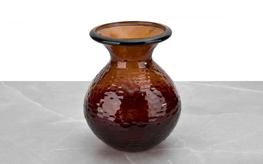 San Miguel Wazon szklany 24,5 cm brązowy 4828 Paradise recykling Online