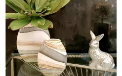 Sigma Glass Wazon szklany 20 cm 2341/C125 kolory Ziemi Clearance