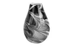 Sigma Glass Wazon szklany 40 cm czarno-biały 2341/C275 Discount