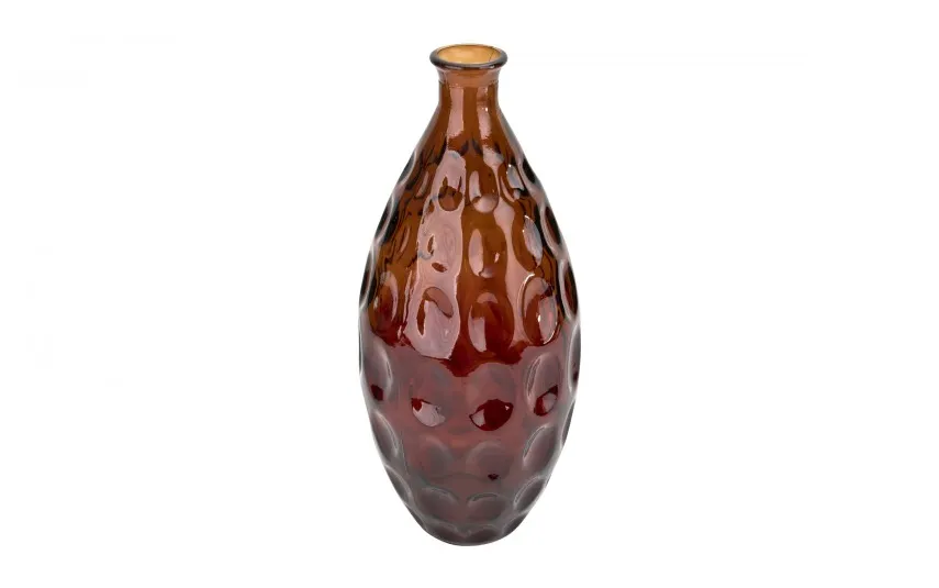 San Miguel Wazon szklany 38 cm Dune Bursztyn recykling Discount