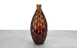 San Miguel Wazon szklany 38 cm Dune Bursztyn recykling Discount