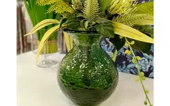 San Miguel Wazon szklany 18,5 cm Paradise zielony 4829C recykling Clearance