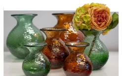 San Miguel Wazon szklany 18,5 cm Paradise zielony 4829C recykling Clearance