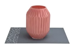 Art-Pol Wazon szklany 23 cm różowy AP163657 Discount