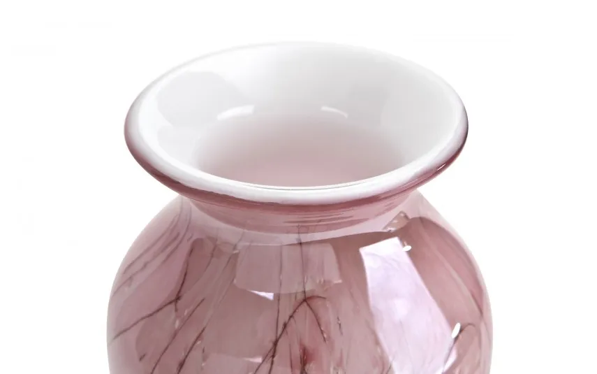 Sigma Glass Wazon szklany 27 cm różowy 2317/DB6 Sale
