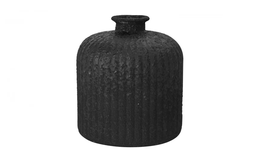 San Miguel Wazon szklany 18 cm Stoneware Czarny Clearance