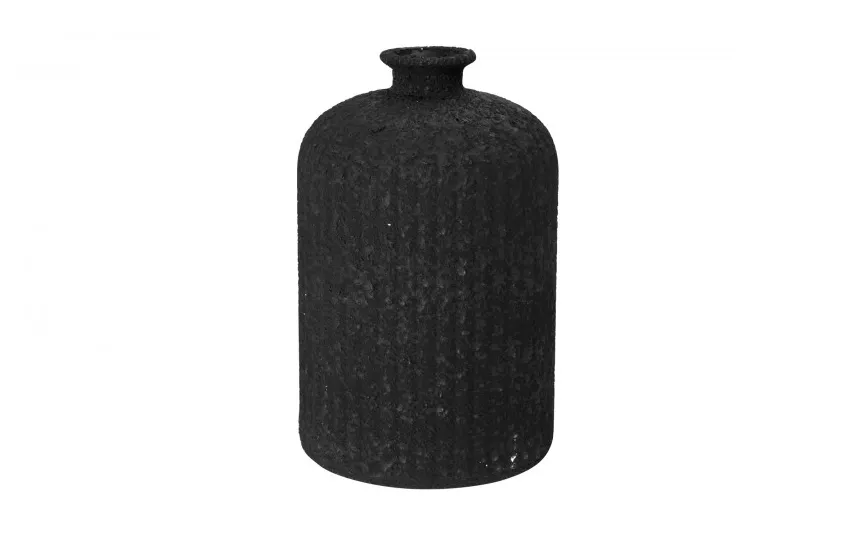 San Miguel Wazon szklany 23 cm Stoneware Czarny Outlet