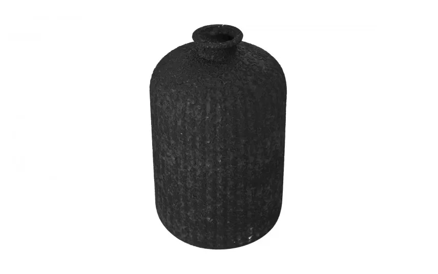 San Miguel Wazon szklany 23 cm Stoneware Czarny Outlet