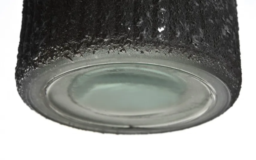 San Miguel Wazon szklany 23 cm Stoneware Czarny Outlet