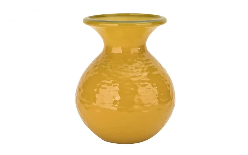 San Miguel Wazon szklany 24,5 cm żółty 4828 recykling Clearance