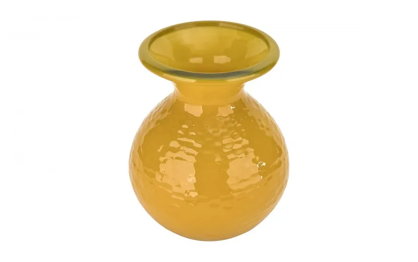 San Miguel Wazon szklany 24,5 cm żółty 4828 recykling Clearance