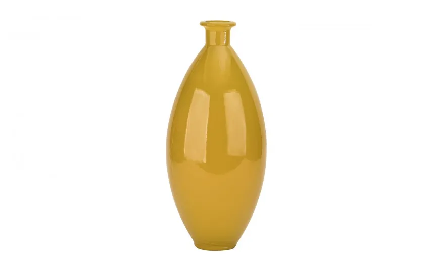 San Miguel Wazon szklany 38 cm żółty recykling Clearance