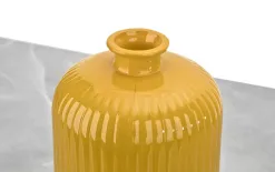 San Miguel Wazon szklany 23 cm żółty recykling Fashion