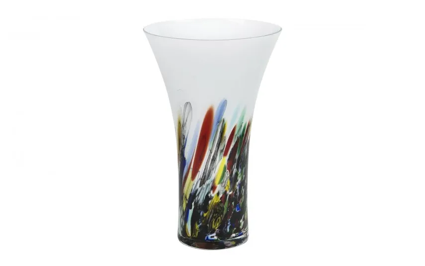 Sigma Glass Wazon szklany 28 cm wielobarwny 2310/C111 Outlet