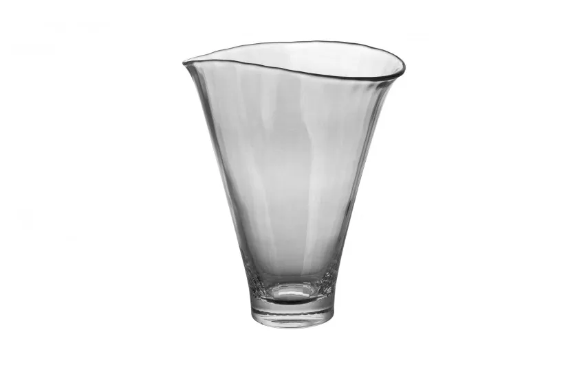 Krosno Wazon szklany 34 cm z efektem optyku Outlet