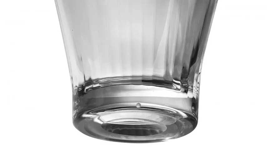 Krosno Wazon szklany 34 cm z efektem optyku Outlet