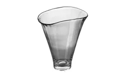 Krosno Wazon szklany 34 cm z efektem optyku Outlet