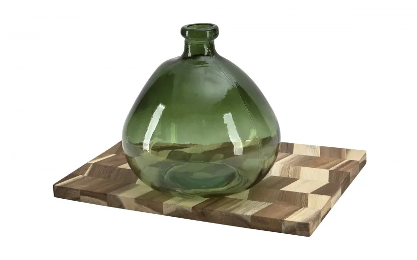 San Miguel Wazon szklany 35 cm zielony C463 New