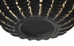 Art-Pol Wazon szklany 19cm czarno-złoty AP172406 Discount