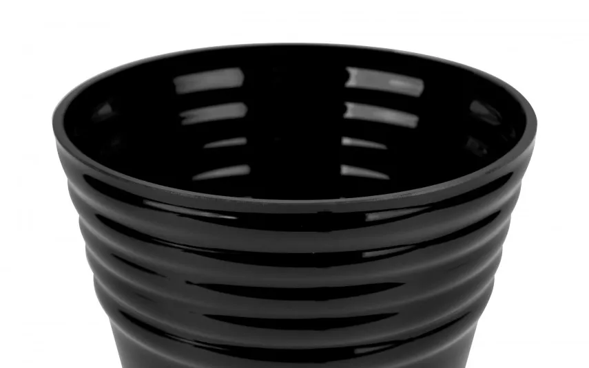 Krosno Wazon szklany czarny 30 cm Best