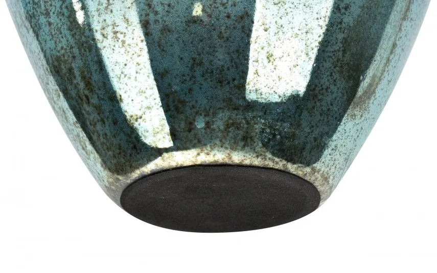 Dekor Pap Wazon szklany malowany 22cm Outlet