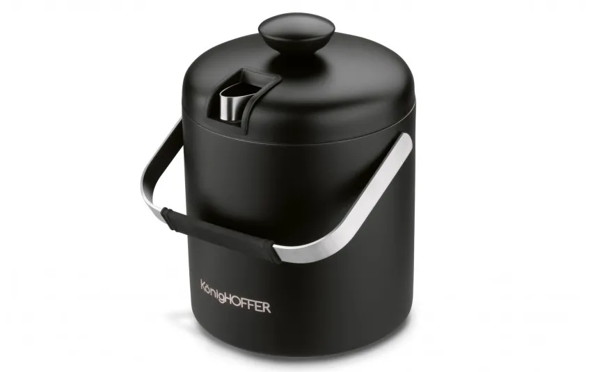 KonigHOFFER Wiaderko do lodu 1,3 L ze szczypcami Lugo czarny mat Sale