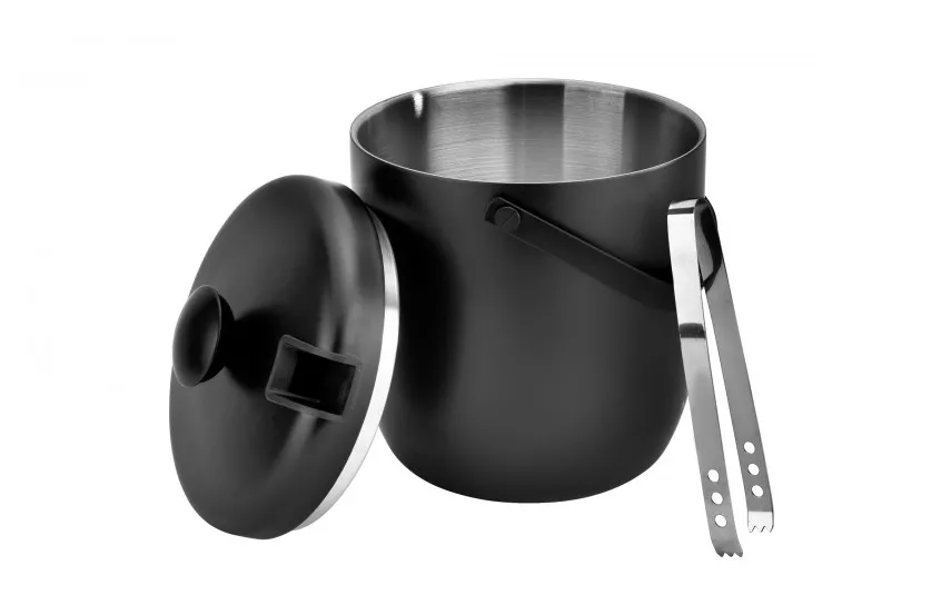 KingHoff Wiaderko do lodu ze szczypcami Oris 2,8 l czarne Sale