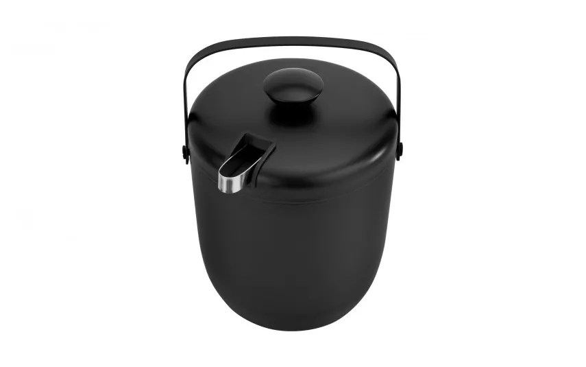 KingHoff Wiaderko do lodu ze szczypcami Oris 2,8 l czarne Sale