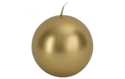 Świeca kula złoty metalik śr. 10cm Online