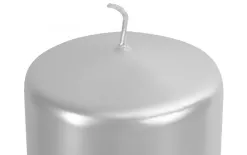 Świeca pieńkowa perłowy metalik śr. 7cm Clearance
