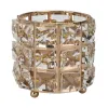 Armir Home Decorations Świecznik kryształki 10 cm złoty New
