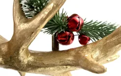Ewax Świecznik poroże złoty 26,5 cm świąteczny Fashion