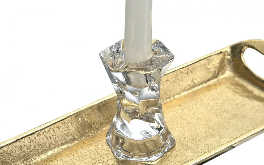 Art-Pol Świecznik szklany 8,5 cm 119163 Discount