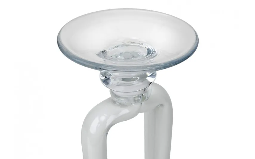 Witek Home Świecznik szklany 31cm Sale
