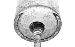 Sigma Glass Świecznik szklany efekt spękania 35 cm Krakla Hot