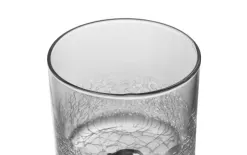 Sigma Glass Świecznik szklany efekt spękania 35 cm Krakla Hot