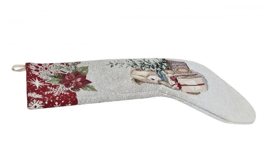 Dekor Pap Świąteczna skarpeta na prezenty MIŚ 45x28 Chenile 1312B Fashion