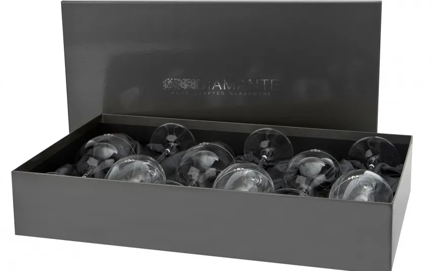 Diamante 6x Kieliszki do czerwonego wina Silhouette Clearance