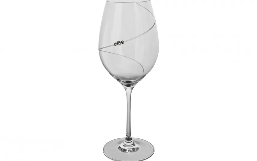 Diamante 6x Kieliszki do czerwonego wina Silhouette Clearance