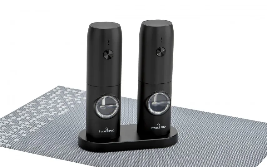 Starke PRO 2 x Młynki elektryczne do soli i pieprzu Parvis Hot
