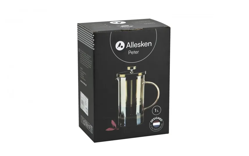 Allesken Zaparzacz tłokowy/dzbanek do kawy i herbaty 1 L Peter 8768 New
