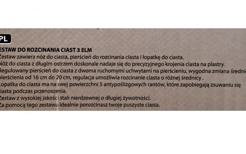 KingHoff Zestaw 3 akcesoriów do wypieków New