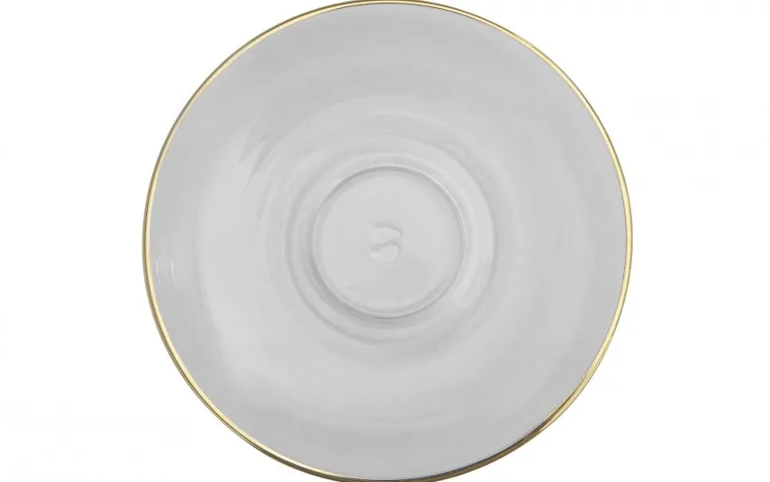 Combi dla Witeks Zestaw 2 filiżanek do cappuccino 230 ml + spodki Dolce Vita Gold Clearance