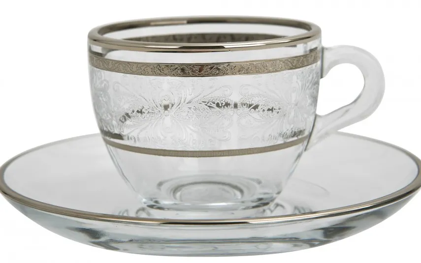 Combi dla Witeks Zestaw 6 filiżanek do espresso 60 ml + spodki Laura Clearance