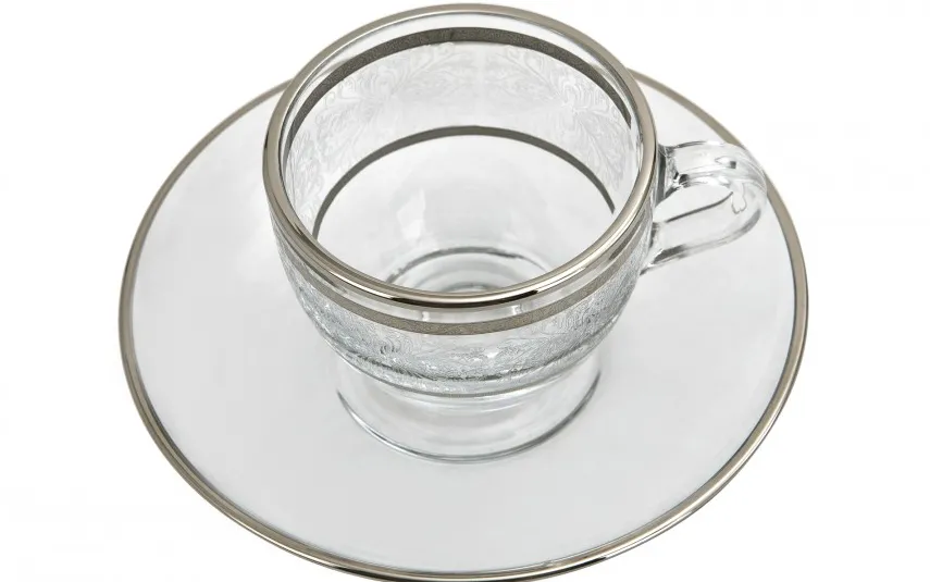 Combi dla Witeks Zestaw 2 filiżanek do espresso 60 ml + spodki Laura Sale