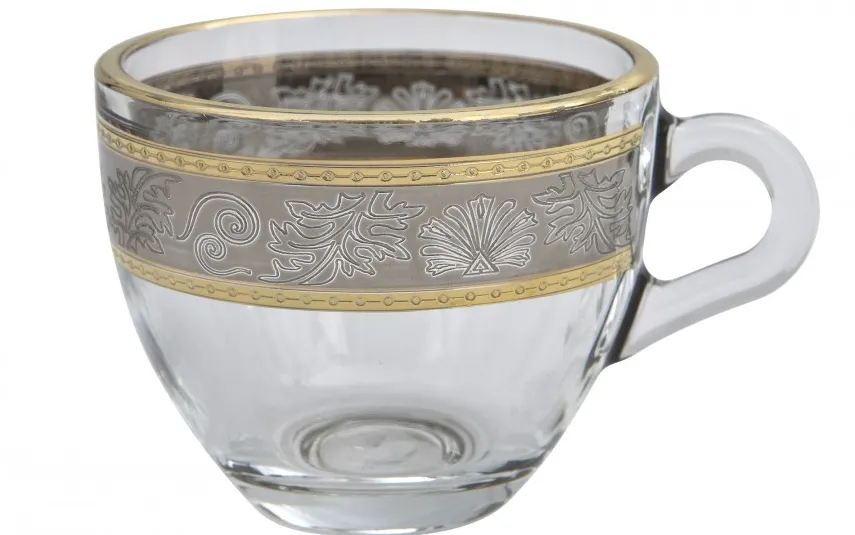 Combi dla Witeks Zestaw 2 filiżanek do espresso 60 ml + spodki White Lady Hot